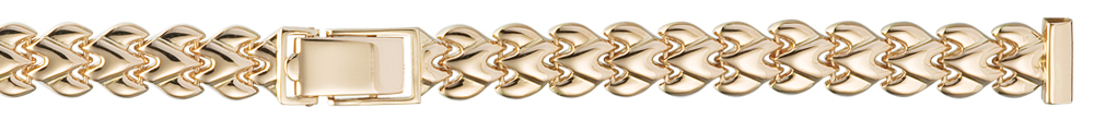 Фото золотого браслета 10 мм - артикул: 52207